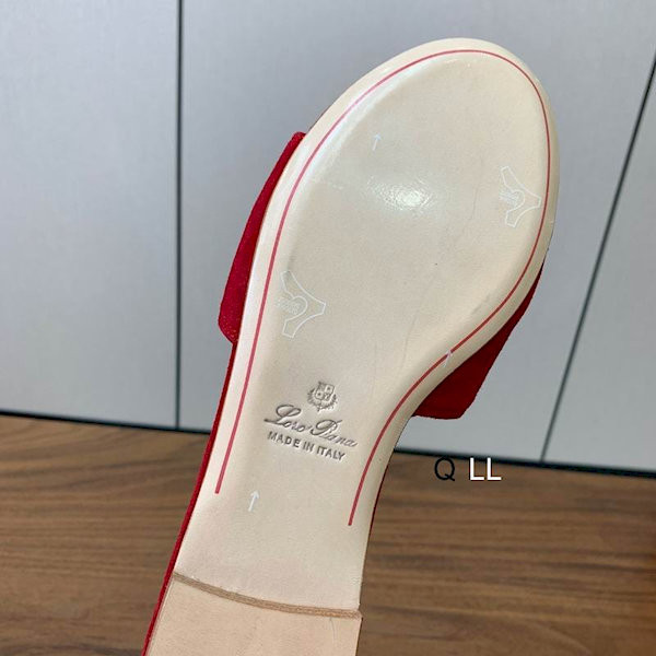 Loro Piana Women's Summer Charms Flat Sandals / Bright Red