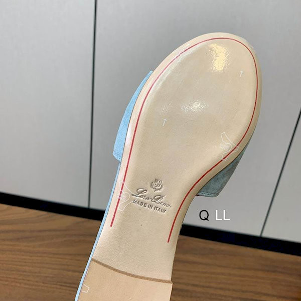 Loro Piana Women's Summer Charms Flat Sandals / Green Lake