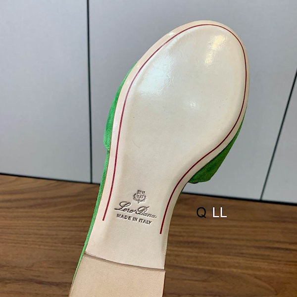 Loro Piana Women's Summer Charms Flat Sandals / Grassy Green