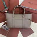 Loro Piana Women's Ghiera Small Shopper Bag / Rock Gray