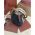 Loro Piana Women's Bale M/i Bucket Bag / Surge Blue/Wheat Bran