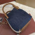 Loro Piana Women's Bale M/i Bucket Bag / Surge Blue/Wheat Bran