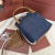 Loro Piana Women's Bale Small Bucket Bag / Surge Blue/Wheat Bran