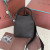 Loro Piana Women's Bale Small Bucket Bag / Charcoal Gray
