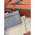 Loro Piana Women's Extra Ostrich Pocket Bag / Haze Purple/Rolled Gold