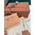 Loro Piana Women's Extra Ostrich Pocket Bag / Beige Apricot/Rolled Silver