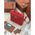 Loro Piana Women's Extra Pocket Backpack / Bright Red/Rolled Silver