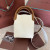 Loro Piana Women's Bale Small Bucket Bag / Whisper White/Wheat Bran