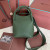 Loro Piana Women's Bale Small Bucket Bag / Dark Olive Green