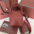 Loro Piana Women's Bale Small Bucket Bag / Reddish Brown