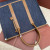 Loro Piana Women's Small Beam Tote / Surge Blue/Wheat Bran
