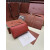 Loro Piana Women's Extra Small Pocket Bag / Orange Red/Rolled Silver