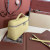 Loro Piana Women's Extra Small Pocket Bag / Creamy Yellow/Rolled Silver
