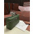 Loro Piana Women's Extra Ostrich Small Pocket Bag / Emerald Green/Rolled Silver