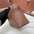 Loro Piana Women's Extra Ostrich Pocket Bag / Nude Brown/Rolled Gold