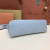 Loro Piana Women's Extra Ostrich Pocket Bag / Baby Blue/Rolled Silver