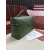 Loro Piana Women's Extra Ostrich Pocket Bag / Dark Green/Rolled Silver