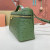 Loro Piana Women's Extra Ostrich Pocket Bag / Dark Green/Rolled Gold