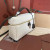 Loro Piana Women's Extra Cotton Bag / Whisper White/Dark Chocolate