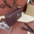 Loro Piana Women's Extra Ostrich Small Pocket Bag / Caramel/Rolled Silver