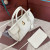 Loro Piana Women's Small Loom Bag / Whisper White