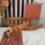 Loro Piana Alsavel Belt Calfskin Leather Strap 35mm with Silver Buckle in Light Brown