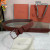 Loro Piana Alsavel Belt Split Calf Suede Leather Strap 35mm with Silver Buckle in Very Dark Maroon