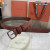 Loro Piana Alsavel Belt Split Calf Suede Leather Strap 35mm with Silver Buckle in Very Dark Maroon