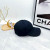 Loro Piana Baseball Cap with Elasticated back Cashmere Storm System in black
