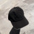 Loro Piana Baseball Cap with Elasticated back Microfibre Storm System in black