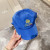 Loro Piana Baseball Cap with Elasticated back Microfibre Storm System in dark blue and yellow