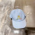 Loro Piana Baseball Cap with Elasticated back Microfibre Storm System in light blue and yellow