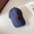 Loro Piana Baseball Cap with Elasticated back Microfibre Storm System in navy blue and red brown