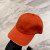 Loro Piana Baseball Cap with Elasticated back Microfibre Storm System in orange
