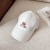 Loro Piana Baseball Cap with Elasticated back Microfibre Storm System in white and red brown