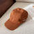Loro Piana Baseball Cap with Elasticated back Storm System in caramel brown