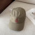 Loro Piana Baseball Cap with Elasticated back with Storm System in army green and red