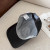 Loro Piana Baseball Cap with Elasticated back with Storm System in black and red