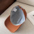 Loro Piana Baseball Cap with Elasticated back with Storm System in caramel brown and red