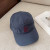 Loro Piana Baseball Cap with Elasticated back with Storm System in navy blue and red