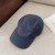 Loro Piana Baseball Cap with Elasticated back with Storm System in navy blue and red