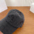 Loro Piana Denim Baseball Cap with Adjustable strap in black
