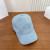 Loro Piana Denim Baseball Cap with Adjustable strap in light blue