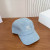 Loro Piana Denim Baseball Cap with Adjustable strap in light blue and white