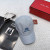 Loro Piana Embroidered Striped Linen Baseball Cap with Elasticated back in blue