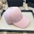 Loro Piana Fine Wale Corduroy Baseball Cap with Adjustable strap in pink