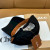 Loro Piana Linen Baseball Cap with Adjustable strap in black