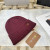 Loro Piana Men's / Women's Logo-Embroidered Ribbed Cashmere Beanie in burgundy