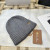 Loro Piana Men's / Women's Logo-Embroidered Ribbed Cashmere Beanie in gray