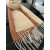 Loro Piana Men's / Women's Baby Cashmere Two-Tone Fringed Scarf in light brown and beige